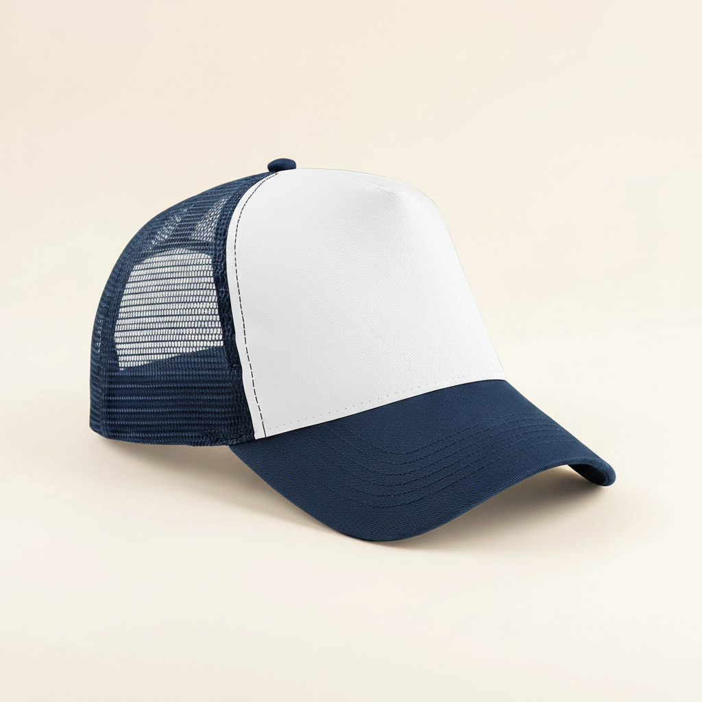 Trucker cap navy/white - studio cream